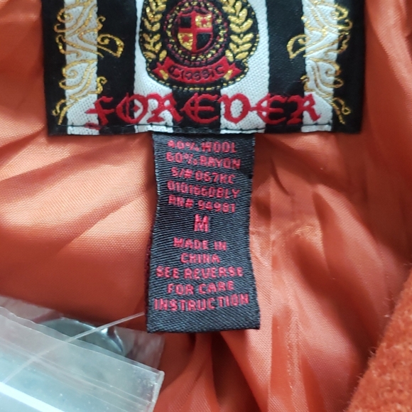 Forever 21 Burnt Orange Military Style Coat - Picture 2 of 8